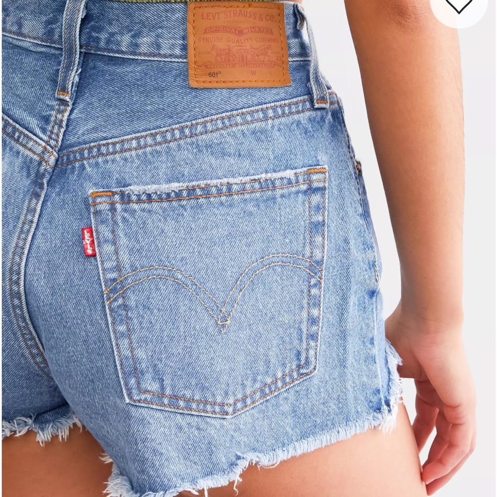 Levi's Distressed Blue Jean Shorts